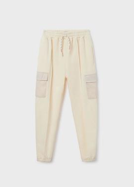 Pantalon cropped felpa