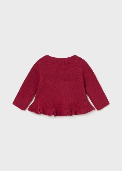 Rebeca larga tricot Guinda