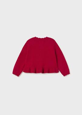 Rebeca tricot larga Rojo