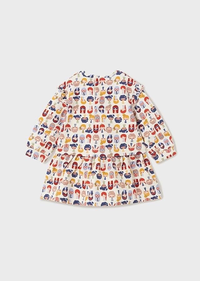 Vestido felpa estampado Garbanzo
