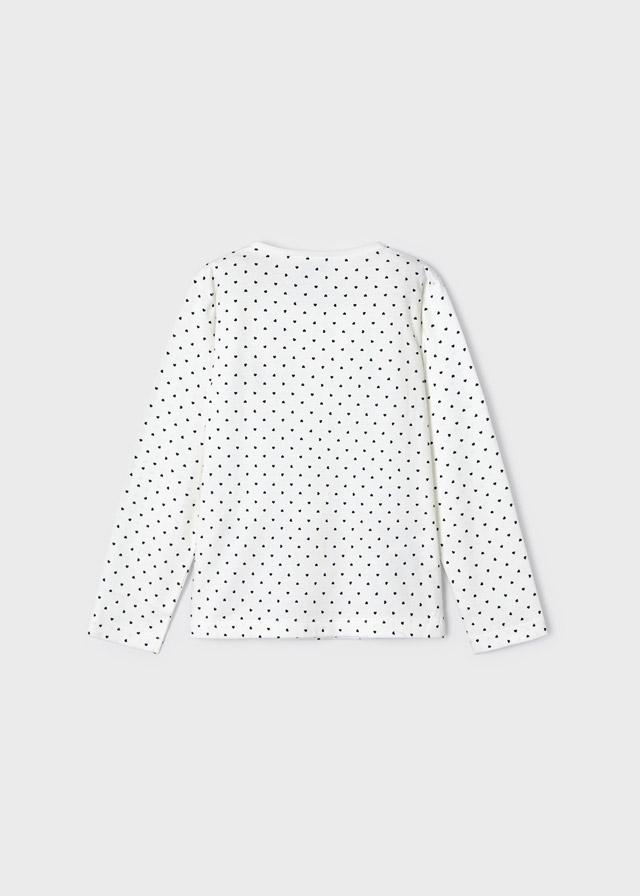 Camiseta m/l mini corazones Crd-marino