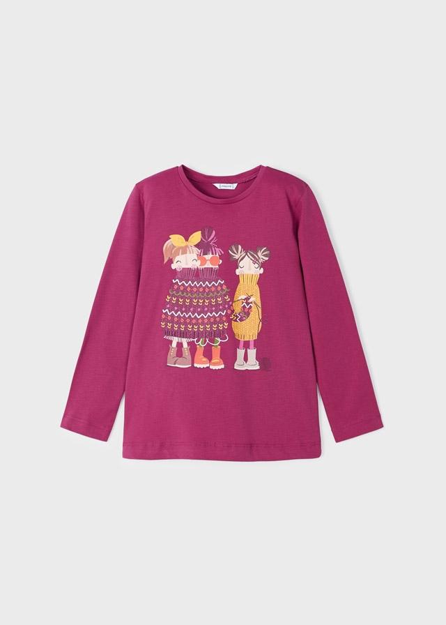 Camiseta m/l Frambuesa