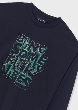 Camiseta m/l 'funky vibes' Marino
