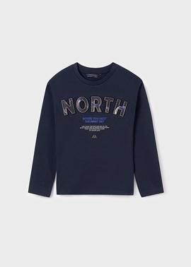 Camiseta m/l 'north' Marino