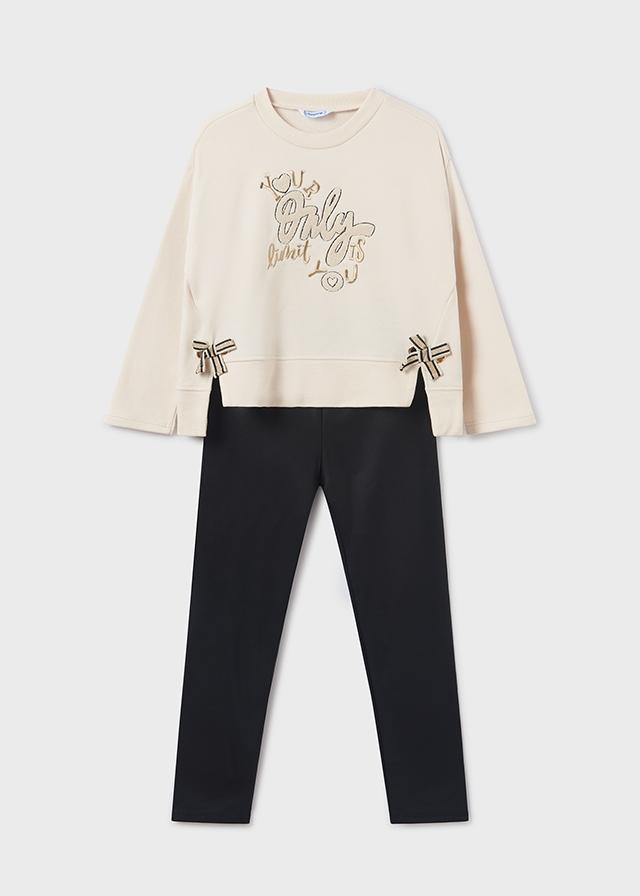 Conj. leggings bordado Garbanzo