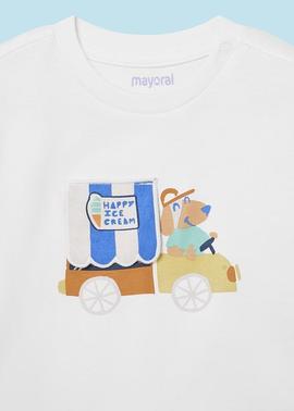 Camiseta m/c play dog Nata Mayoral