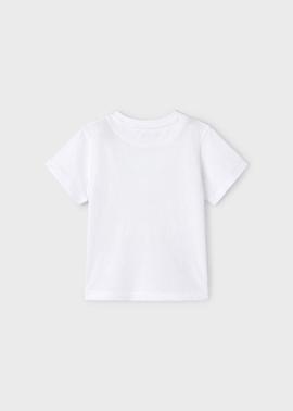 Camiseta m/c apliques Blanco Mayoral