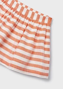Conj. falda rayas Naranja Mayoral