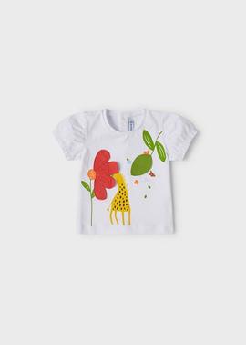 Camiseta manga corta ECOFRIENDS bebé niña