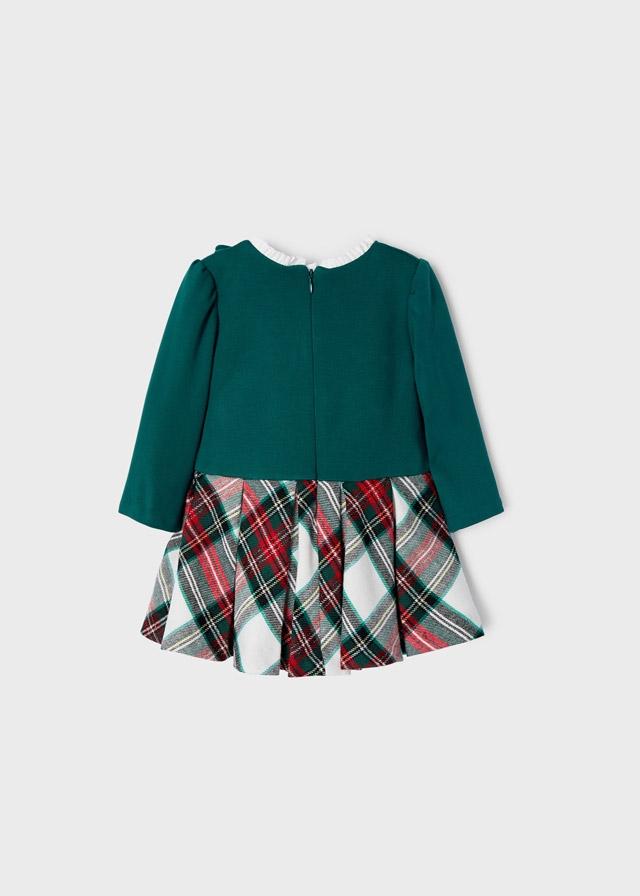 Vestido combinado cuadros